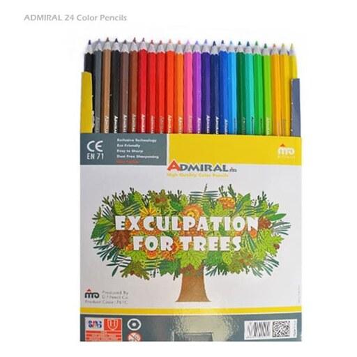 مداد رنگی 24 رنگ ادمیرال