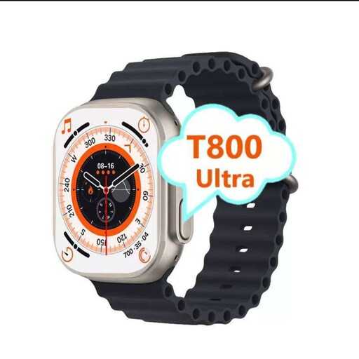ساعت هوشمند T800 ultra  کد D233  رنگ مشکی پر فروش با حداقل سود