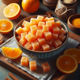 قند میوه ای با طعم پرتقال (یک کیلویی)