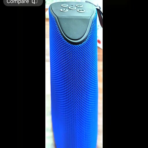 اسپیکر بلوتوثی  وایرلس دار با رنگ آبی جذاب و دکمه های نور پردازی و قیمتی عالی