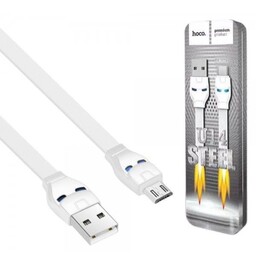 کابل تبدیل USB به microUSB هوکو مدل U14 steel طول 1.2 متر
