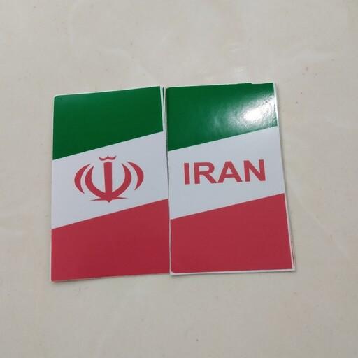 برچسب پرچم ایران بسته 2 عددی ، مناسب برای دوچرخه ، موتور سیکلت ، ماشین 