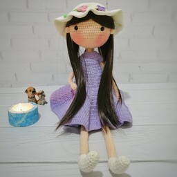 عروسک دختر مدل کلاه دار ارتفاع 60 سانتی متر