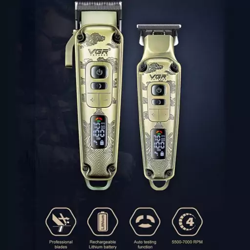 ست ماشین اصلاح حجم زن و خط زن وی جی آر VGR V-643

PROFESSIONAL HAIR CLIPPER TRIMMER SET

