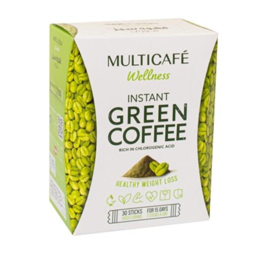 قهوه سبز فوری مولتی کافه تندرستی بسته 30 عددی