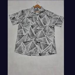 پیراهن نخی مردانه هاوایی سایز  سه ایکس لارج 
