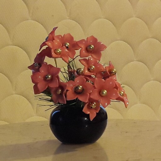 گل کریستالی گلدان کوچک
