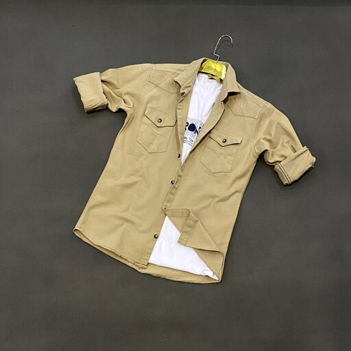 پیراهن کتان مردانه جین دو جیب (ارسال رایگان)
(بدون تیشرت)وارداتی دکمه دار  زاپ دار اورجینال ضخیم تنخور عالی و شیک