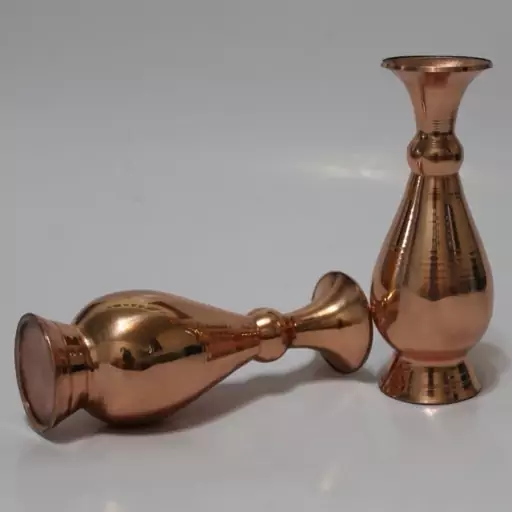 گلدان مسی ارتفاع 16cm روکش شده