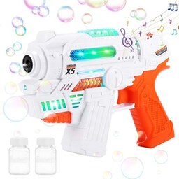 اسباب بازی حباب ساز موزیکال طرح تفنگ مدل Bubble Gun