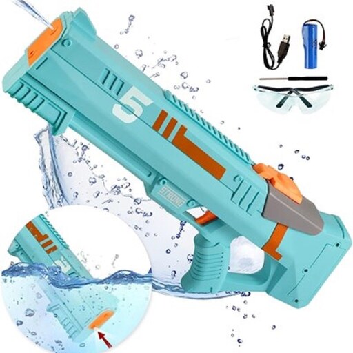 ﻿تفنگ اسباب بازی آب پاش بزرگ شارژی مدل Electric Water Gun Automatic
