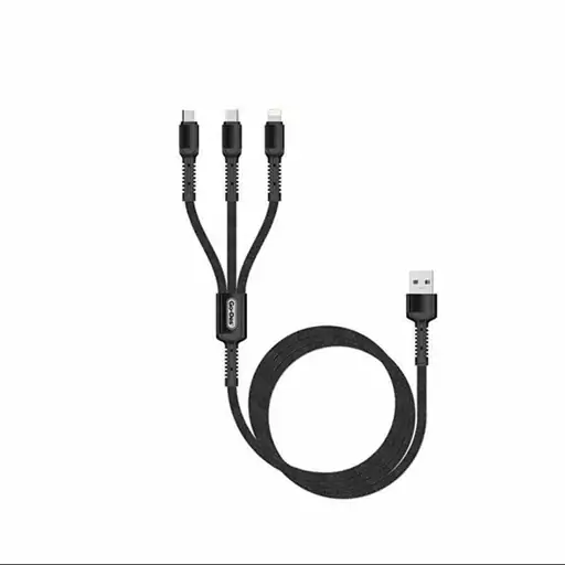 کابل تبدیل USB به microUSB-USB-C-لایتنینگ گو-دس مدل GD-UC511 