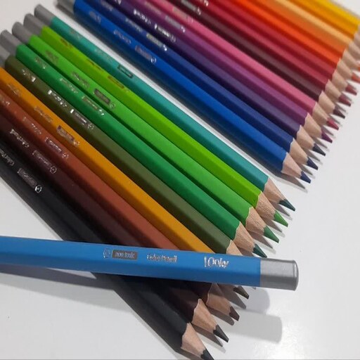 مداد رنگی 24 رنگ مقوایی لوکی