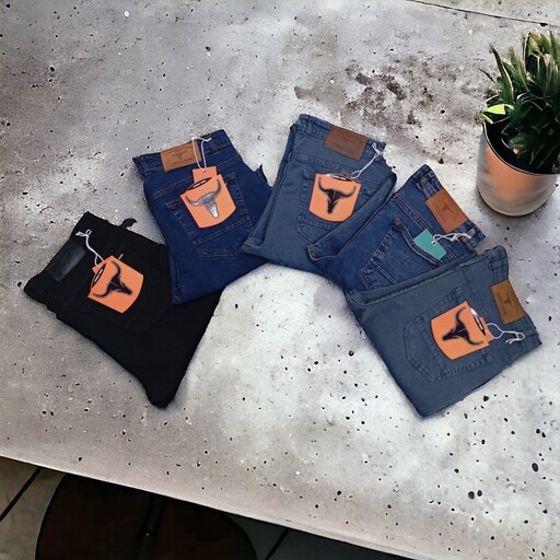 شلوار جین سایز بزرگ سنگشور شده جنس کش در رنگهای جدید و مختلف سایزبندی 52 تا 62
