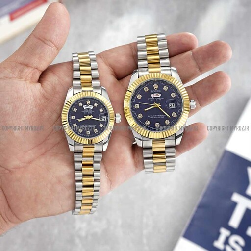 ست ساعت مچی رولکس ROLEX طرح DAY DATE مدل 2055 