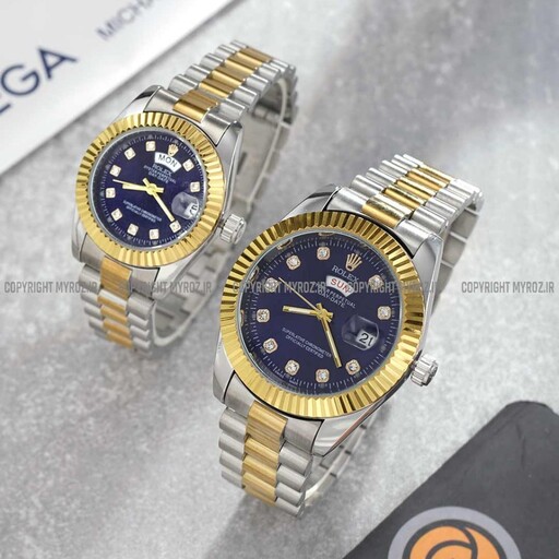 ست ساعت مچی رولکس ROLEX طرح DAY DATE مدل 2055 