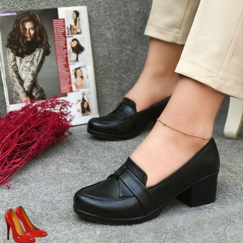 کفش اداری زنانه مدل گلبرگ(ارسال فوری و رایگان)کفش مجلسی  زنانه  کفش طبی