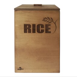 ظرف برنج چوبی گلدن رز با ظرفیت 10 کیلوگرم مدل 1801