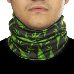 دستمال سر و گردن کوهنوردی اسکارف زمستانی خزدار YRI سبز مشکی  