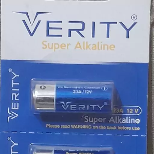 باتری سوپر آلکالاین 23A باطری LR 23A وریتی Super Alkaline سوپر آلکاین A23 اصلی V23GA LR 23Aریموت دزدگیر 12 ولت 12V