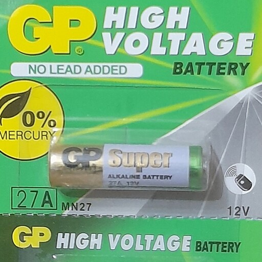 باتری آلکالاین 27A باطری Ultra Alkaline A27 برند جی پی GP اورجینال اصلی 12 ولت آلکاین 12v 