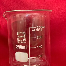  بشر شیشه ای پیرکس 250 آزمایشگاهی شات المان 