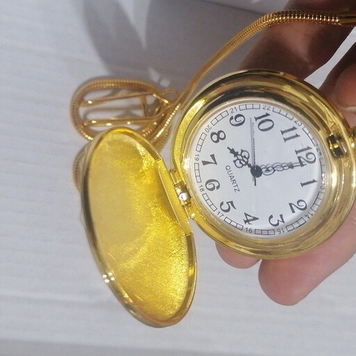 ساعت جیبی مدل کلاسیک استیل رنگ ثابت
