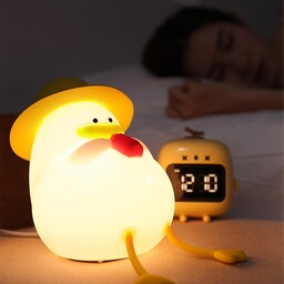 چراغ خواب سیلیکونی جوجه اردک تپلو