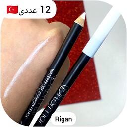 مداد چشم سفید برند فلورمار flormar پک 12 عددی ساخت ترکیه
