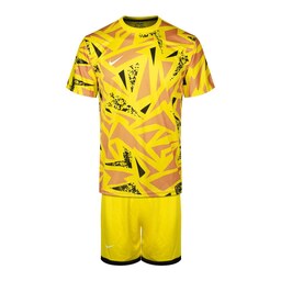 پیراهن و شورت تیمی طرح نایک کد A101 رنگ زرد