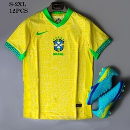 لباس اول برزیل مدل پلیر 2024 ورزشی ورژن بازیکن