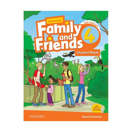 American Family and Friends 4 2nd SB+WB+DVD کتاب امریکن فامیلی اند فرندر 4  ( چاپ دوم )