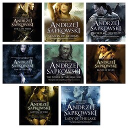 سری Witcher Andrzej Sapkowski مجموعه ای از مجموعه 8 کتاب Sword Of Destiny