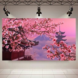 پوستر طرح شکوفه های بهاری در ژاپن کد AR12860