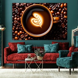 پوستر دیواری طرح فنجان قهوه مدل SDP3708