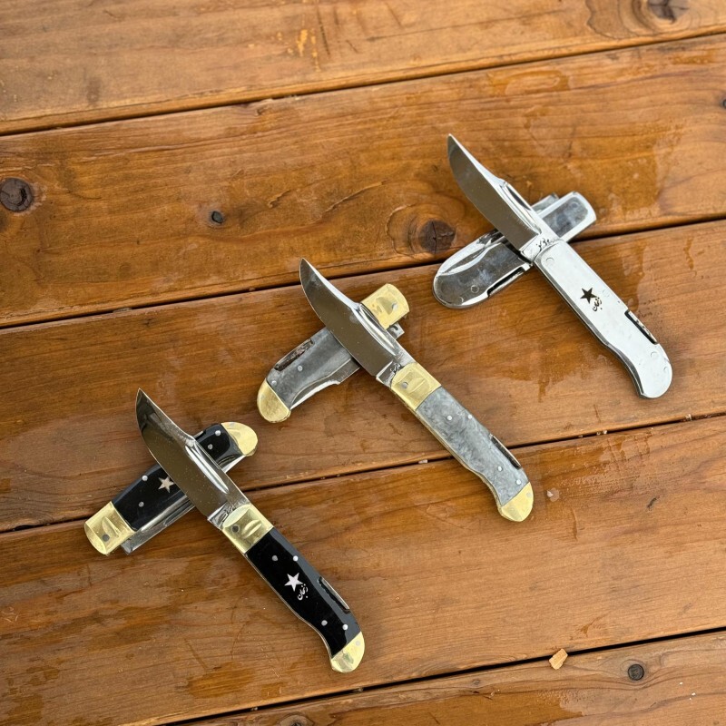 چاقو جیبی تیغه استیل هر سه مدل ،جنس دسته  فیبر ، اپوکسی و استیل