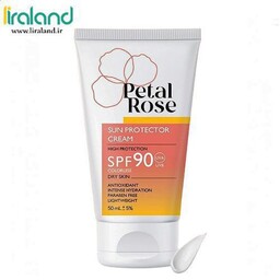 کرم ضد آفتاب بی‌رنگ Petal Rose SPF90 برای پوست خشک