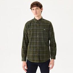 پیراهن آستین بلند مردانه رصان سبز لاکوست CH2259
