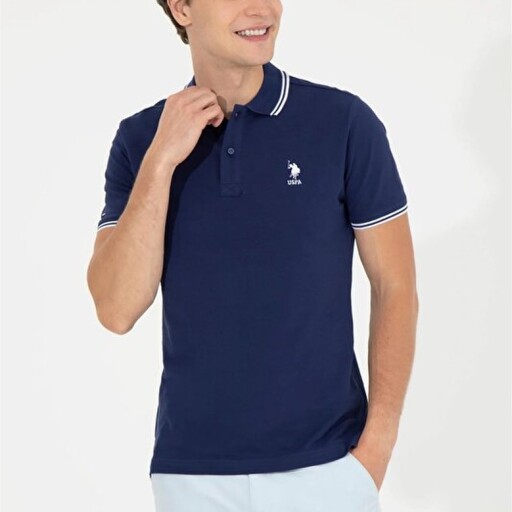 پولوشرت مردانه رصان سرمه‌ای برند u s polo assn G081SZ011.000.1350476