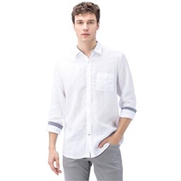 پیراهن آستین بلند مردانه رصان سفید ناتیکا W74112T
