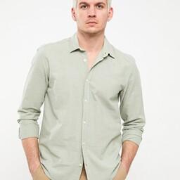 پیراهن آستین بلند مردانه رصان سبز برند XSIDE S3DV62Z8