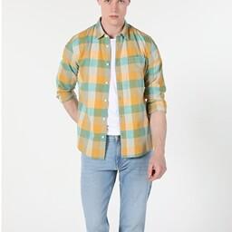 پیراهن آستین بلند مردانه رصان سبز برند colin s .CL1059565_Q1.V1_MNT