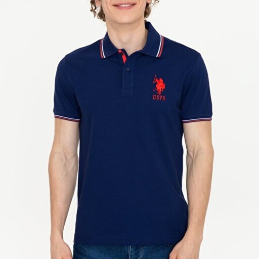 پولوشرت مردانه رصان سرمه‌ای برند us polo assn G081SZ011.000.1372848