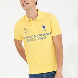 پولوشرت مردانه رصان زرد برند u s polo assn G081SZ011.000.1358167