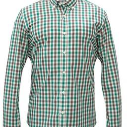 پیراهن آستین بلند مردانه رصان سبز لوفیان 111010240100600