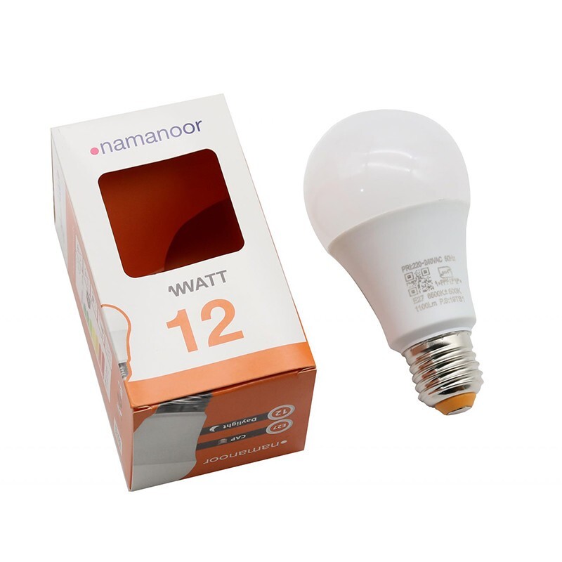 لامپ 12 وات آفتابی نمانور مدل LED بسته 3 عددی