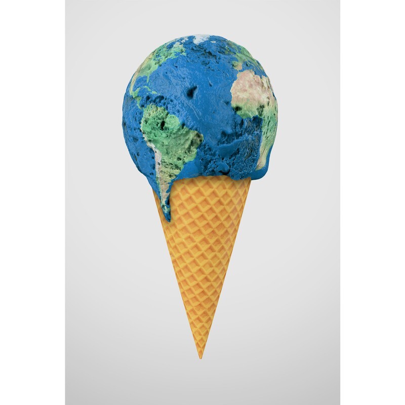 تابلو شاسی مدل بستنی قیفی کره زمین T6859