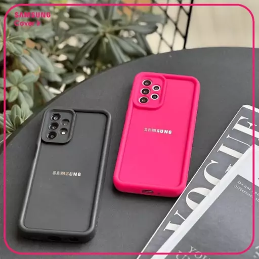 قاب solid case لوگو فلزی A30s / A50s / A50 سرخابی