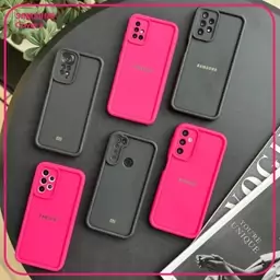 قاب solid case لوگو فلزی A30s / A50s / A50 سرخابی