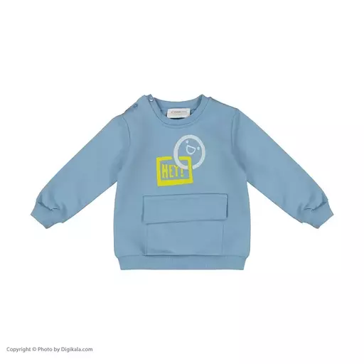 سویشرت نوزادی پسرانه ال سی وایکیکی مدل 0W96088Z1-FGR-BLUE